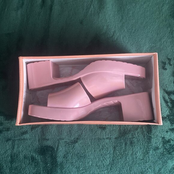 Lemonade Pink Women's Slip-on Sandals Size 8 Dolls Kill - Picture 7 of 9